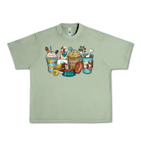 Oil Green english bulldog coffee cups Urban Heavy Tee - Zillion Design Studio