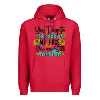 Cardinal you despite the lok on my face you are still talki Premium Hoodie - MaliasSmallBusiness