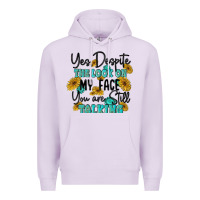 Lilac you despite the lok on my face you are still talki Premium Hoodie - MaliasSmallBusiness
