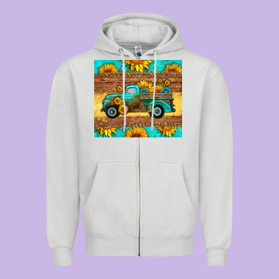 Farm Truck Tumbler Zipper Hoodie Designed By Hra Design Shop
