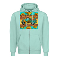 Seafoam farm truck tumbler Zipper Hoodie - HRA Design Shop