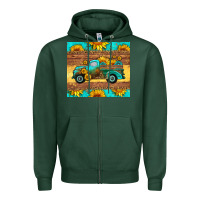 Sports Green farm truck tumbler Zipper Hoodie - HRA Design Shop