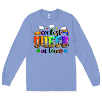Colony Blue coolest queer in town Long Sleeve Tee - Zillion Design Studio