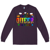 Plum coolest queer in town Long Sleeve Tee - Zillion Design Studio