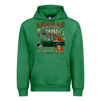 Emerald Small Town Christmas With Truck Urban Hoodie - BundleAndBundleShop