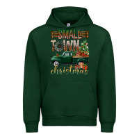 Forest Green Small Town Christmas With Truck Urban Hoodie - BundleAndBundleShop