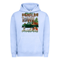 Pigment Grape Ice Small Town Christmas With Truck Urban Hoodie - BundleAndBundleShop