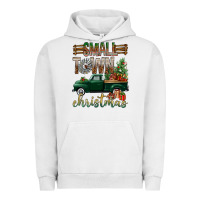 Pigment Lunar Rock Small Town Christmas With Truck Urban Hoodie - BundleAndBundleShop