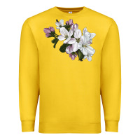 Lemon apple blossom Premium Sweatshirt - LillyAllenDesigns