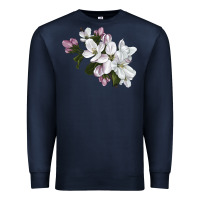Navy apple blossom Premium Sweatshirt - LillyAllenDesigns