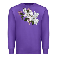Purple apple blossom Premium Sweatshirt - LillyAllenDesigns