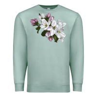 Seafoam apple blossom Premium Sweatshirt - LillyAllenDesigns