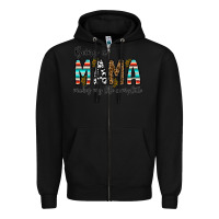 Black being mama makes my life complate Zipper Hoodie - CowhideDigitalArt