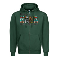 Sports Green being mama makes my life complate Zipper Hoodie - CowhideDigitalArt
