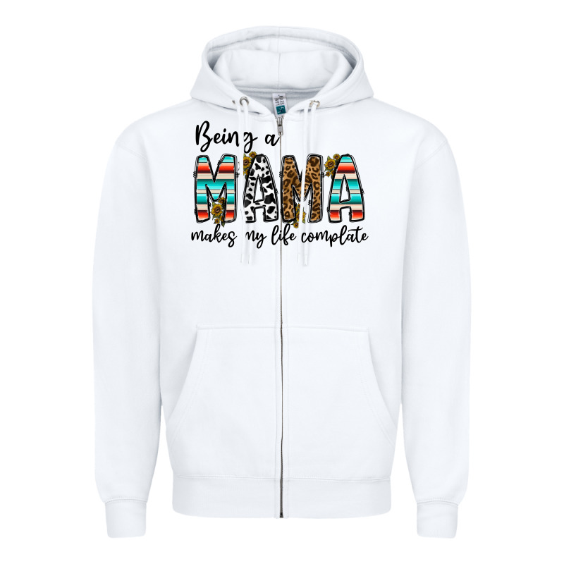 Being Mama Makes My Life Complate Zipper Hoodie by CowhideDigitalArt | Teevron