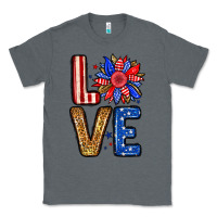 Charcoal Heather Love sunflower Classic Tee - Neo Western