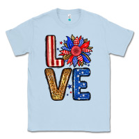 Dusty Blue Love sunflower Classic Tee - Neo Western