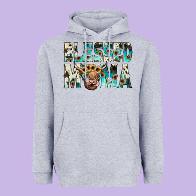 Blessed Mama Heavyweight Hoodie Designed By Jahusdesignshop