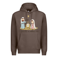 Coffee o come let us adore him Premium Hoodie - MaliasSmallBusiness