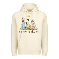 Sandshell o come let us adore him Premium Hoodie - MaliasSmallBusiness
