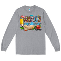 Heather Grey chaos coordinator Long Sleeve Tee - Zillion Design Studio