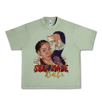 Oil Green self made babe afro black woman Urban Heavy Tee - texasbilliewilder