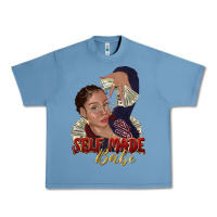 Pebble Blue self made babe afro black woman Urban Heavy Tee - texasbilliewilder