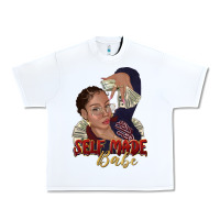 White self made babe afro black woman Urban Heavy Tee - texasbilliewilder