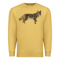 Antique Gold coyote Premium Sweatshirt - LillyAllenDesigns