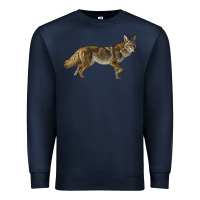 Navy coyote Premium Sweatshirt - LillyAllenDesigns