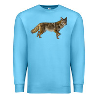 Ocean Blue coyote Premium Sweatshirt - LillyAllenDesigns