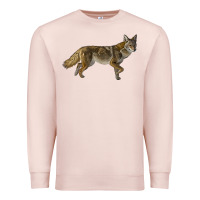 Pale Pink coyote Premium Sweatshirt - LillyAllenDesigns