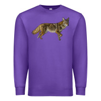 Purple coyote Premium Sweatshirt - LillyAllenDesigns