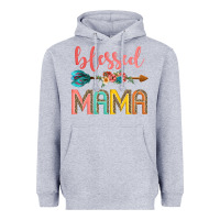 Heather Grey blessed mama Heavyweight Hoodie - JahusDesignShop