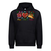 Black Peace Love Tacos Urban Hoodie - BundleAndBundleShop