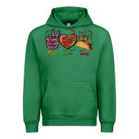 Emerald Peace Love Tacos Urban Hoodie - BundleAndBundleShop
