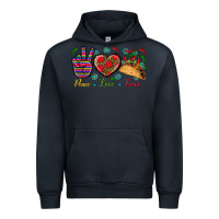 Navy Peace Love Tacos Urban Hoodie - BundleAndBundleShop
