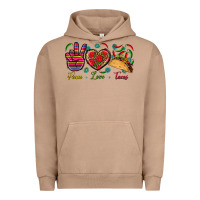 Pigment Burro Peace Love Tacos Urban Hoodie - BundleAndBundleShop