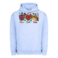 Pigment Grape Ice Peace Love Tacos Urban Hoodie - BundleAndBundleShop