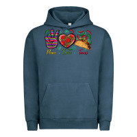 Pigment Midnight Navy Peace Love Tacos Urban Hoodie - BundleAndBundleShop