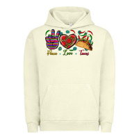 Pigment Pistachio Peace Love Tacos Urban Hoodie - BundleAndBundleShop