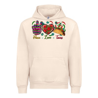 Sandshell Peace Love Tacos Urban Hoodie - BundleAndBundleShop