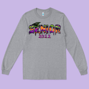 Senior 2022 Halloween Long Sleeve Tee Designed By Ranaportraitstore