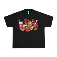 Black dachshund coffee cups Urban Heavy Tee - Zillion Design Studio