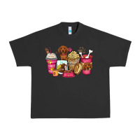 Pigment Black dachshund coffee cups Urban Heavy Tee - Zillion Design Studio