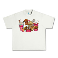 Pistachio dachshund coffee cups Urban Heavy Tee - Zillion Design Studio