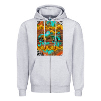 Heather Grey farm life and truck air freshener Zipper Hoodie - HRA Design Shop