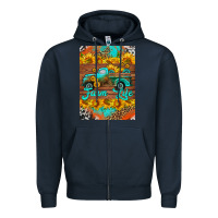 Navy farm life and truck air freshener Zipper Hoodie - HRA Design Shop