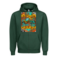 Sports Green farm life and truck air freshener Zipper Hoodie - HRA Design Shop