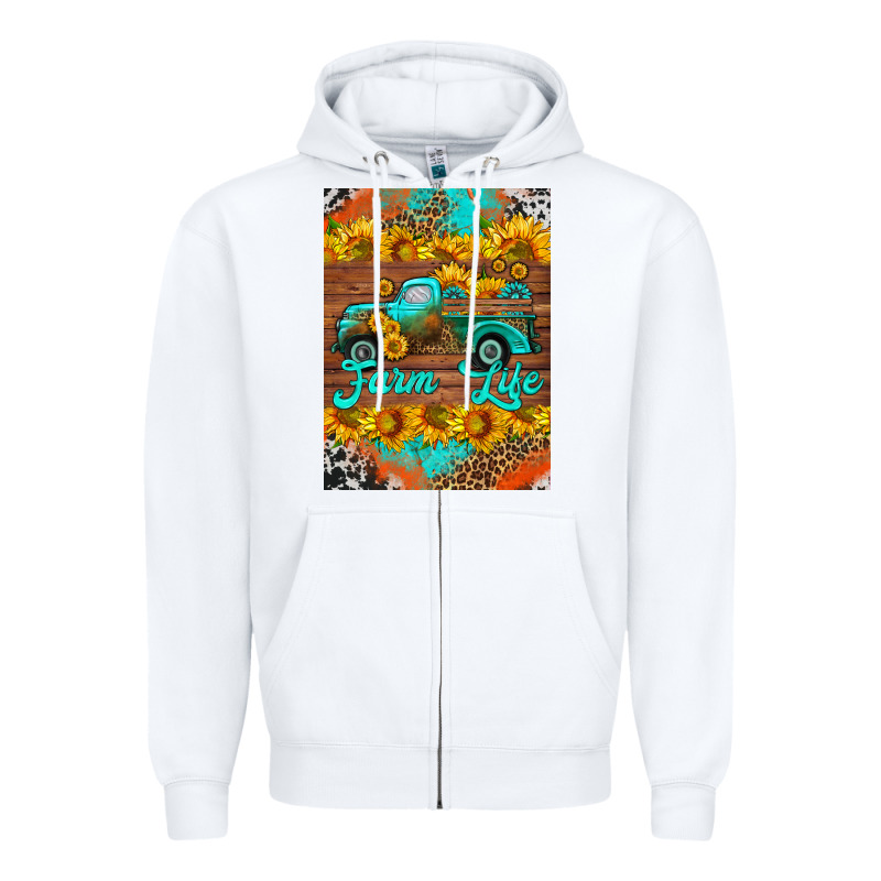 Farm Life And Truck Air Freshener Zipper Hoodie by HRA Design Shop | Teevron